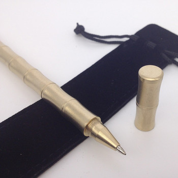 Στυλό Ballpoint Τμήμα Bamboo Αφαιρούμενο Εγχειρίδιο Brass Collection Δώρα με λεπτό νήμα Σύνδεση Στιλβωμένο Rollerball Pen Office