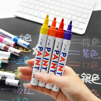 Στυλό 12 χρωμάτων Guangna αδιάβροχο στυλό Touch-up Paint στυλό Λιπαρό μεταλλικό μαρκαδόρο Industrial Signature Pen Sign-in Pen