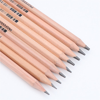 12PCS/LOT Art Sketch Pencil school Wooden HB 2B Химикалка за рисуване и писане