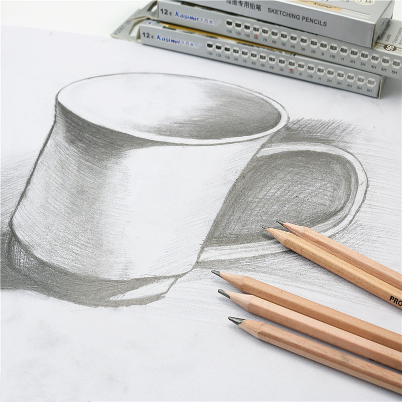 12PCS/LOT Školska olovka za crtanje Drvena HB 2B olovka za crtanje i pisanje