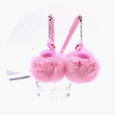 Στυλό με μελάνι Flamingo Unicorn Διακόσμηση γάμου Flamingo βελούδινο κρεμαστό τζελ στυλό Χρόνια πολλά Baby Shower Flamingo Δώρα για παιδιά