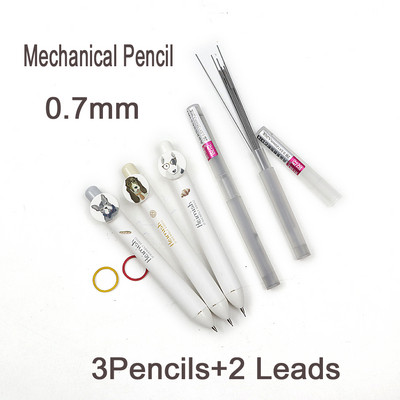 Roztomilá mechanická ceruzka 0,5/0,7 mm vysoko kvalitná plastová kresliaca automatická ceruzka pre deti školské potreby, pošlite 2 náplne do ceruzky