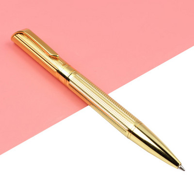 Baikingift Visokokvalitetne luksuzne teške kemijske olovke od ružičastog zlata Križna linija Poslovni ured Srednji Novi studentski uredski pribor
