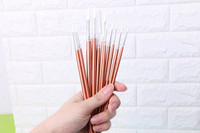 H05B 12vnt Puikūs raudoni perliniai mediniai dažai akriliniai akvarelės aliejiniai dažai dailininkų teptukai