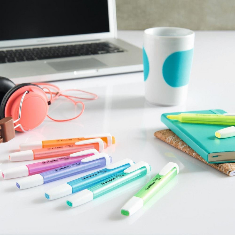 Crystal Coarse Bright Color Highlighter Kist Pen Matte Fantasy Rainbow Pocket Size Marker Spot Liner Drawing H6586