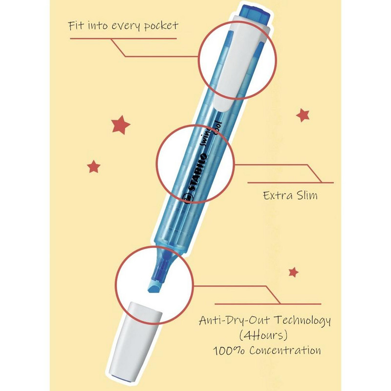 Crystal Coarse Bright Color Highlighter Kist Pen Matte Fantasy Rainbow Pocket Size Marker Spot Liner Drawing H6586