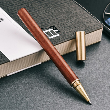 Υψηλής ποιότητας New Arrival Pure Wood Roller Ballpoint Στυλό Business Men Signature στυλό γραφής Αγορά 2 Αποστολή δώρου