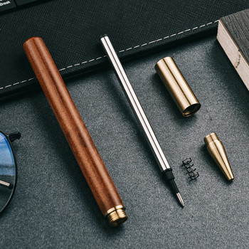 Υψηλής ποιότητας New Arrival Pure Wood Roller Ballpoint Στυλό Business Men Signature στυλό γραφής Αγορά 2 Αποστολή δώρου