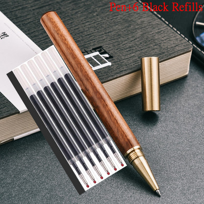 Visokokvalitetni novi dolazak Roler kemijska olovka marke čistog drveta Poslovna muška olovka za pisanje s potpisom Kupi 2 Pošalji poklon