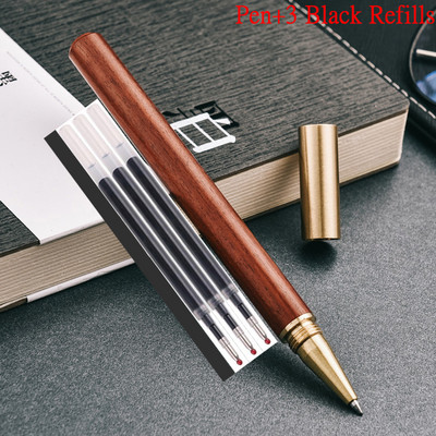 Visokokvalitetni novi dolazak Roler kemijska olovka marke čistog drveta Poslovna muška olovka za pisanje s potpisom Kupi 2 Pošalji poklon