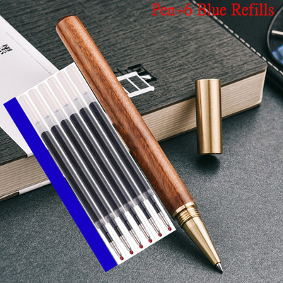 Visokokvalitetni novi dolazak Roler kemijska olovka marke čistog drveta Poslovna muška olovka za pisanje s potpisom Kupi 2 Pošalji poklon