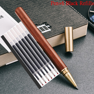 Visokokvalitetni novi dolazak Roler kemijska olovka marke čistog drveta Poslovna muška olovka za pisanje s potpisom Kupi 2 Pošalji poklon