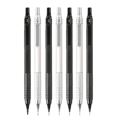 1 kom 0,3/0,5/0,7/2,0 mm mehanička olovka 0,5 mm nisko središte gravitacije metal crtanje posebna uredska školska olovka umjetnički pribor za pisanje