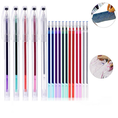 1Set Markeri za tkanine Olovke Markeri koji nestaju na visokoj temperaturi Heat Wrap Fade Out DIY Šivanje Linije za crtanje Pribor