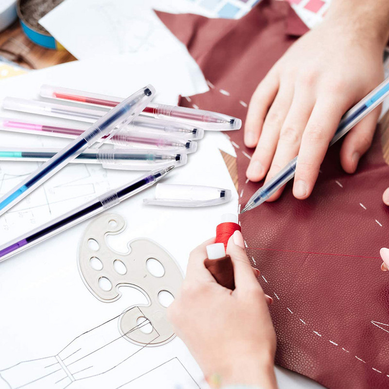 1Set Markeri za tkanine Olovke Markeri koji nestaju na visokoj temperaturi Heat Wrap Fade Out DIY Šivanje Linije za crtanje Pribor