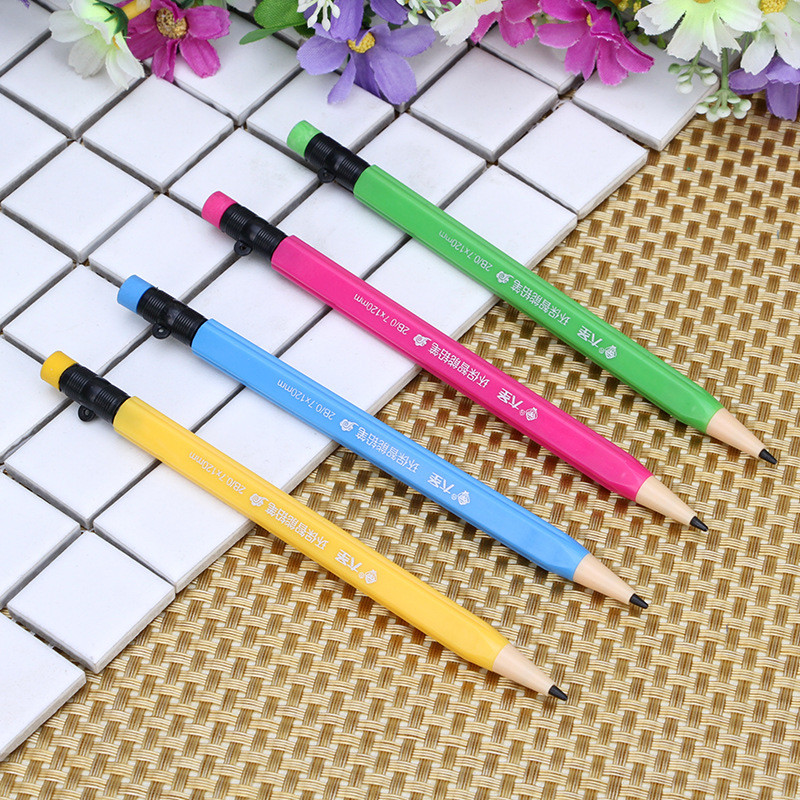 4 kom/lot mehanička olovka 0,7 mm 2B automatske olovke studenti djeca pokretna olovka pisaći pribor školski uredski pribor