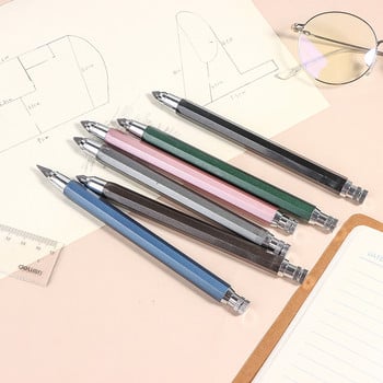 5,6 мм механични автоматични моливи и графитен молив с въглен 4B 6B 8B Училищен офис инструмент за писане