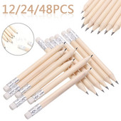 12/24/48Pcs * Olovke Drvene olovke u pola veličine Školski uredski alat za slikanje za pisanje za pribor za pisanje