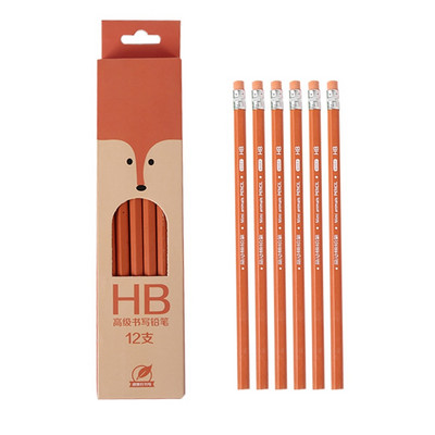 Olovke za crtanje od 12 komada Olovke s drvenom osnovom Dječji set za pisanje Udoban rukohvat HB olovo Punilo za poklon vrećicu za djecu učenika H8WD