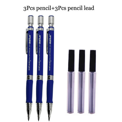 2,0mm Automatic Pencil Drawing Design Painting Mechanical Pencil Black Replacement Pencil Lead School Stationery Office
