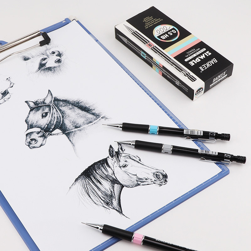 5 kom. Metalna mehanička olovka 0,5 mm/0,7 mm Lead Core Studentski pisaći pribor Olovka za crtanje i crtanje Uredski školski pribor