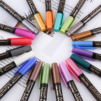 Στυλό πολλαπλών λειτουργιών 20 χρωμάτων για σχέδιο Creative DIY μαρκαδόροι για παιδιά Έγχρωμο στυλό καλλιγραφίας Μεταλλικό έγχρωμο στυλό μαρκαδόρου