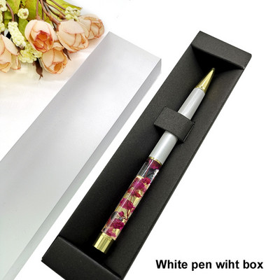 Yushun visokokvalitetna kristalna kemijska olovka, studentica, lijepa kemijska olovka s cvijetom i kutijom za olovke
