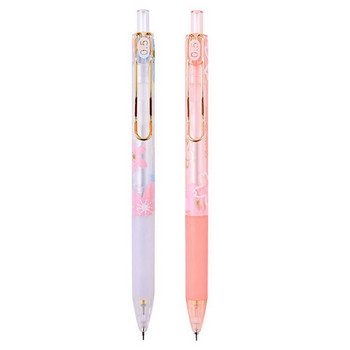 2PCS Сладък висококачествен механичен молив Pink Sakura Spring Cherry Blossoms 05mm Sakura Season Рисуване Скица Инструмент за писане