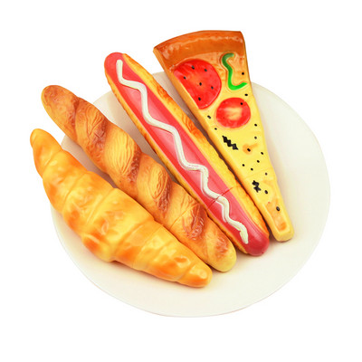 Kreatív tanulók írószer szimulációt tanuló pizza golyóstoll fekete utántöltős hot dog kenyértoll vicces és érdekes 1 db