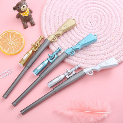 1 τεμ Creative Gun Shape Light Gel στυλό 0,5 χιλιοστών Glowing Gun Modeling Toy Pen for Kids Gift Stationary Schools Equity Χονδρική
