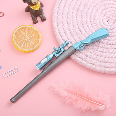 1 τεμ Creative Gun Shape Light Gel στυλό 0,5 χιλιοστών Glowing Gun Modeling Toy Pen for Kids Gift Stationary Schools Equity Χονδρική