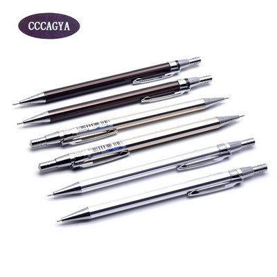 CCCAGYA C026 0,5 mm-es mini automata ceruza fém Pen Learn Irodai papíráru iskolai ajándék toll és szállodai üzlet Írótoll