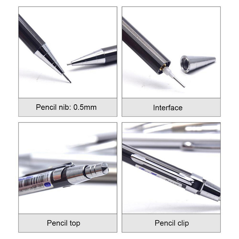 CCCAGYA C026 0,5 mm mini automatska olovka metalna olovka Learn Uredski pribor Poklon olovka za pisanje u školi i hotelijerstvo Olovka za pisanje