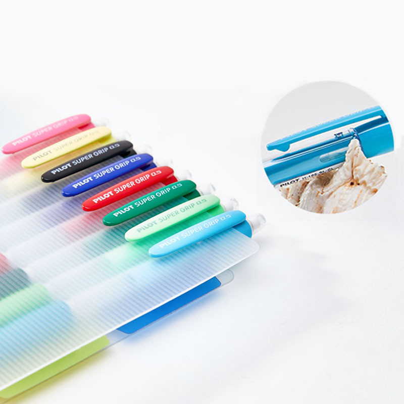 1KOM Japan PILOT H-185-SL Color Bar Press Pencil Multicolor Optional Student Automatic Pencil 0.5mm Pen Pen Mount Moute Rastegnuti