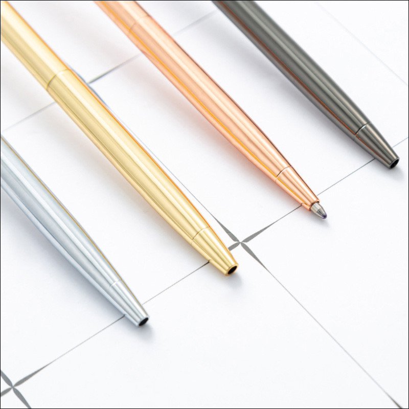 6 vnt/komplektas kaukolė Metalinis rutulinis rašiklis Prabangus Tušinukas Rašymo dovanos Biuro reikmenys Su juodo mėlyno rašalo papildymu 1,0 mm