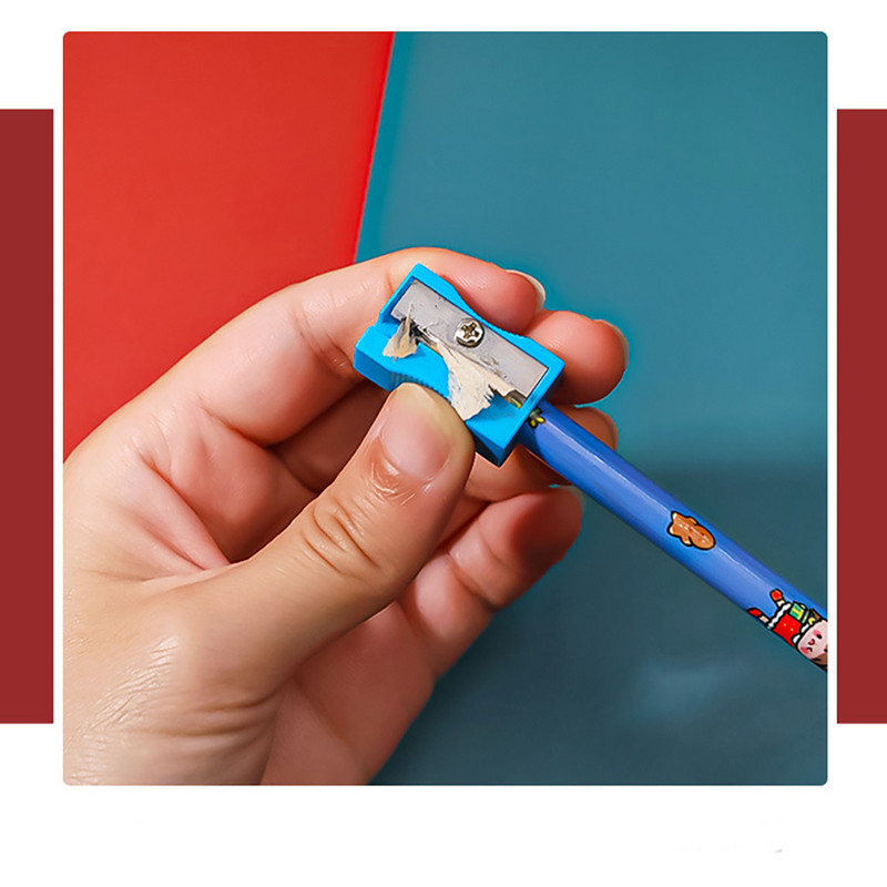 5 бр. Коледен комплект канцеларски материали Острилка за моливи Гума Комплект линийка Подарък за деца Училищни канцеларски принадлежности