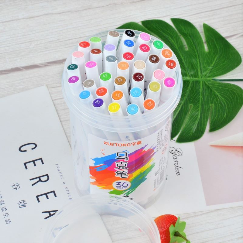 CHEN LIN 12/24 boje Sketch Art Marker Pen Double Head Alkoholne olovke za umjetnike Manga Drawing Pen Markeri Likovni pribor Školski