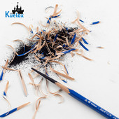 Kuelox 12 бр./компл. Матови моливи за рисуване EE Молив за скици Прости моливи със синя дръжка за училище Пастели Художествени принадлежности Канцеларски материали