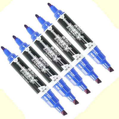 5kom Deli Dvostruki marker za glavu Vodootporna trajna uljana boja CD Staklo Metal Drvo Odjeća Oznaka kamena Školski uredski pribor