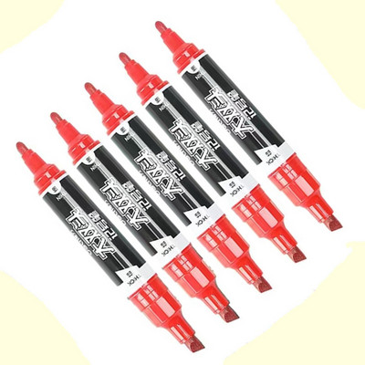 5kom Deli Dvostruki marker za glavu Vodootporna trajna uljana boja CD Staklo Metal Drvo Odjeća Oznaka kamena Školski uredski pribor