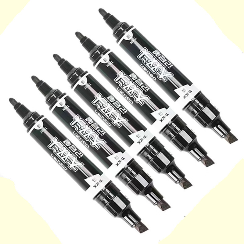 5kom Deli Dvostruki marker za glavu Vodootporna trajna uljana boja CD Staklo Metal Drvo Odjeća Oznaka kamena Školski uredski pribor