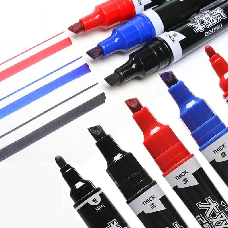 5kom Deli Dvostruki marker za glavu Vodootporna trajna uljana boja CD Staklo Metal Drvo Odjeća Oznaka kamena Školski uredski pribor