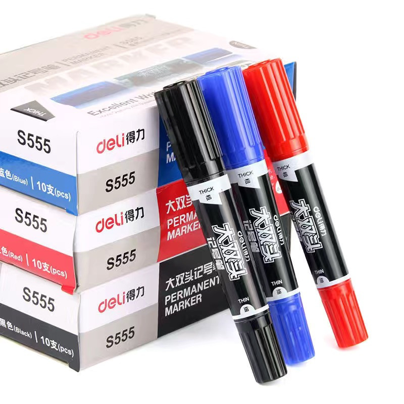 5kom Deli Dvostruki marker za glavu Vodootporna trajna uljana boja CD Staklo Metal Drvo Odjeća Oznaka kamena Školski uredski pribor