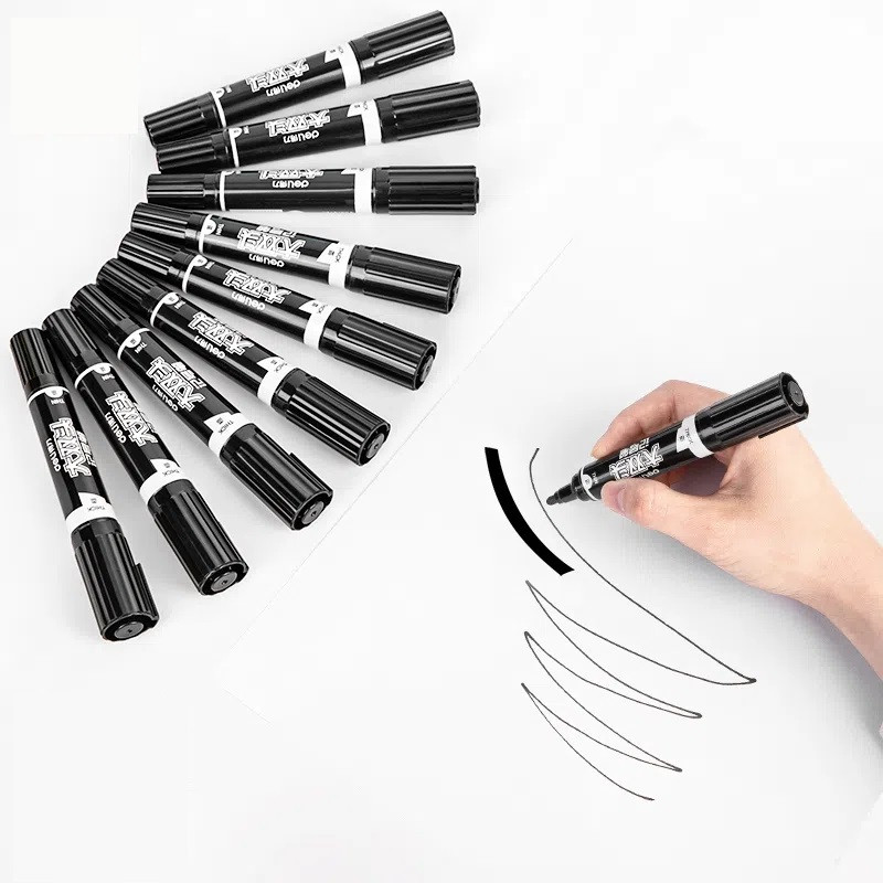 5kom Deli Dvostruki marker za glavu Vodootporna trajna uljana boja CD Staklo Metal Drvo Odjeća Oznaka kamena Školski uredski pribor