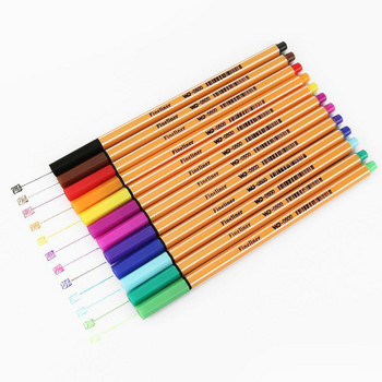 12 τμχ Σετ μαρκαδόροι χρώματος μαρκαδόρου μαλακό πινέλο για σχέδιο Γράμματα Καλλιγραφία Ζωγραφική Σχολική γραφική ύλη Home Diy Art Supplies A6805