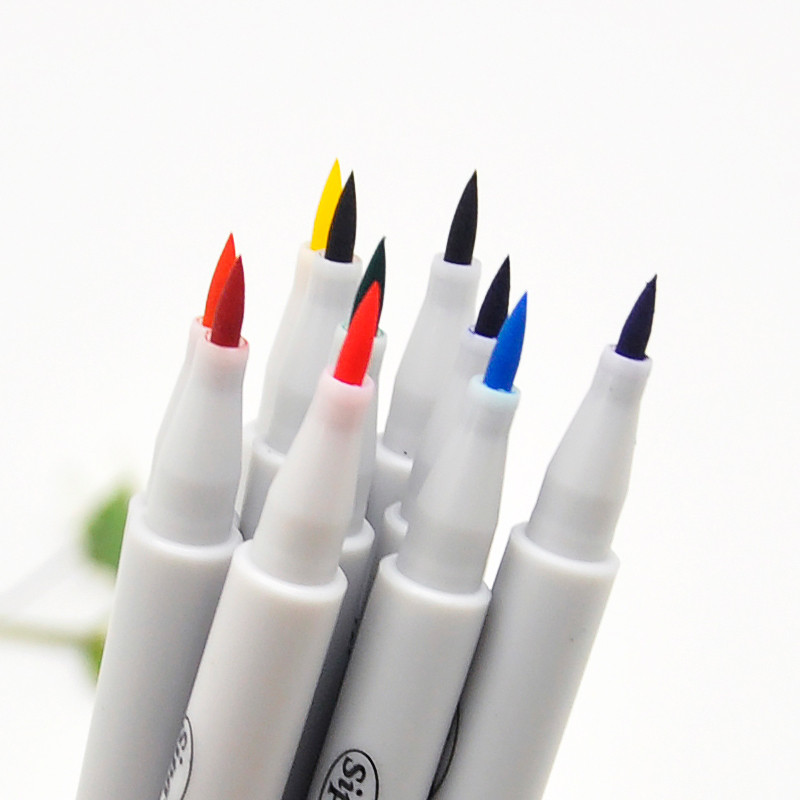 10 kom/set Olovka s kistom u boji Set flomastera u boji za kaligrafsko crtanje Poklon Korejski pribor za pisanje Potrepštine za umjetnost