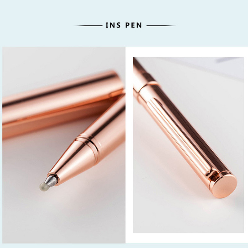 Pixuri cu bilă din metal Reumple cu cerneală albastră neagră pentru înlocuire stilou cu gel rulant Business Signature Papetărie de birou și școală