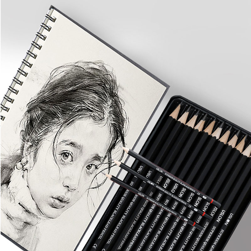 Σετ μολυβιών σχεδίου 12 τεμαχίων επαγγελματικό σκίτσο 2H HFB HB 2B 3B 4B 5B 6B 7B 8B Ζωγραφική Μολύβια σχεδίου Προμήθειες γραφικής ύλης