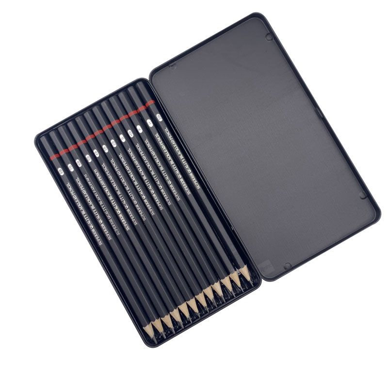 Σετ μολυβιών σχεδίου 12 τεμαχίων επαγγελματικό σκίτσο 2H HFB HB 2B 3B 4B 5B 6B 7B 8B Ζωγραφική Μολύβια σχεδίου Προμήθειες γραφικής ύλης