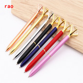 19 boja Kristalne kuglične olovke Kemijska olovka Fashion Girl Kemijske olovke s velikim dijamantom od 19 karata Olovka za školske papire Uredski materijal